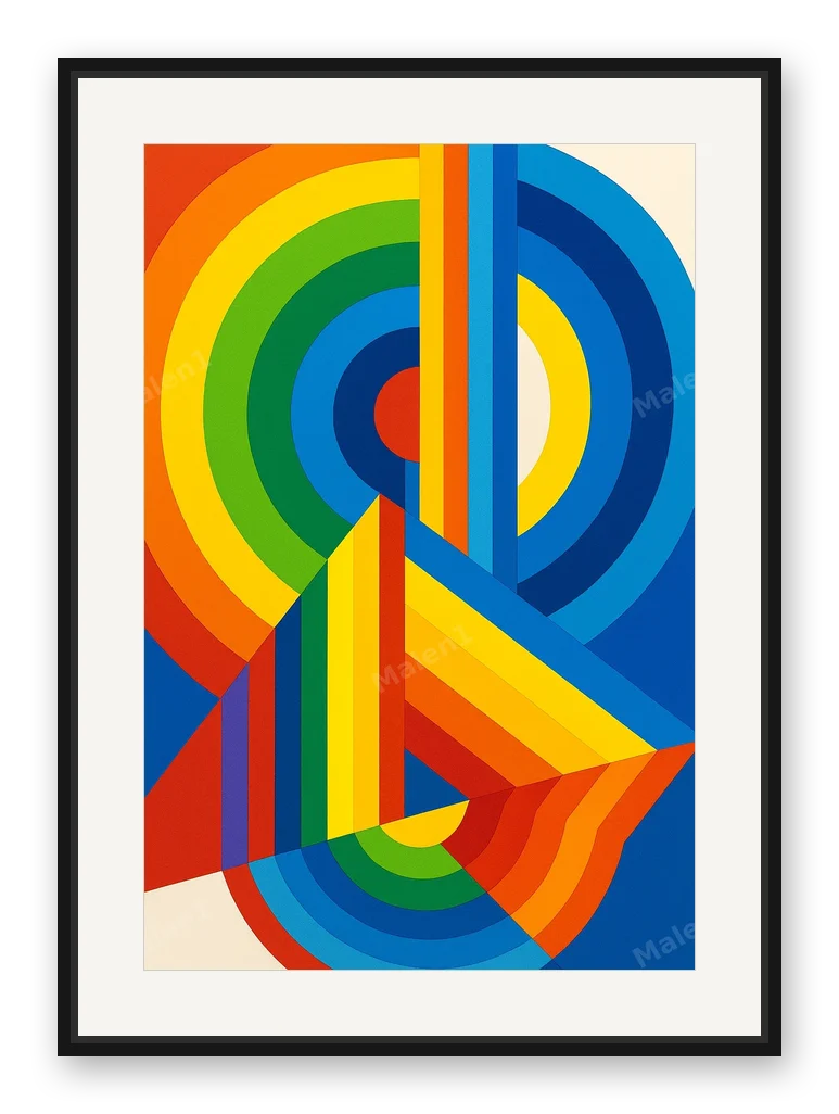 Spektrum als Posterdruck im Raum