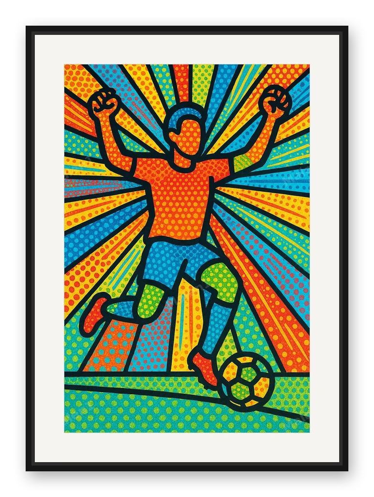Goal als Posterdruck im Raum