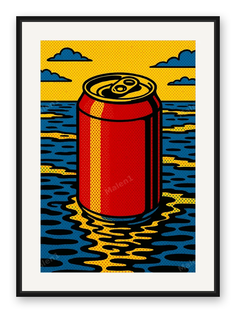 Dose im Meer als Posterdruck im Raum