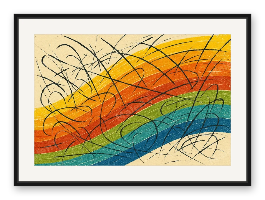 Prisma als Posterdruck im Raum
