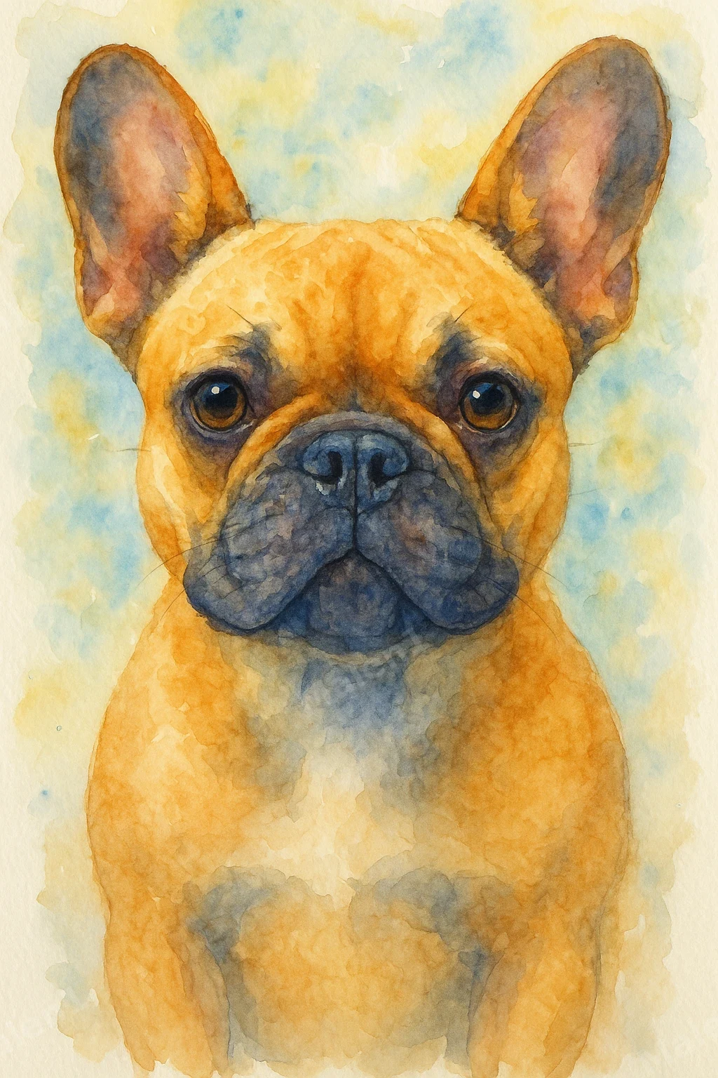 Bulldogge · Aquarell