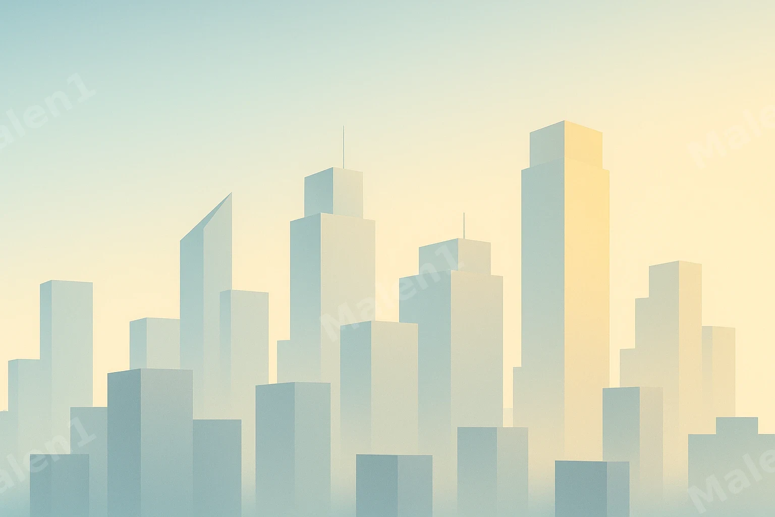 Skyline am Morgen