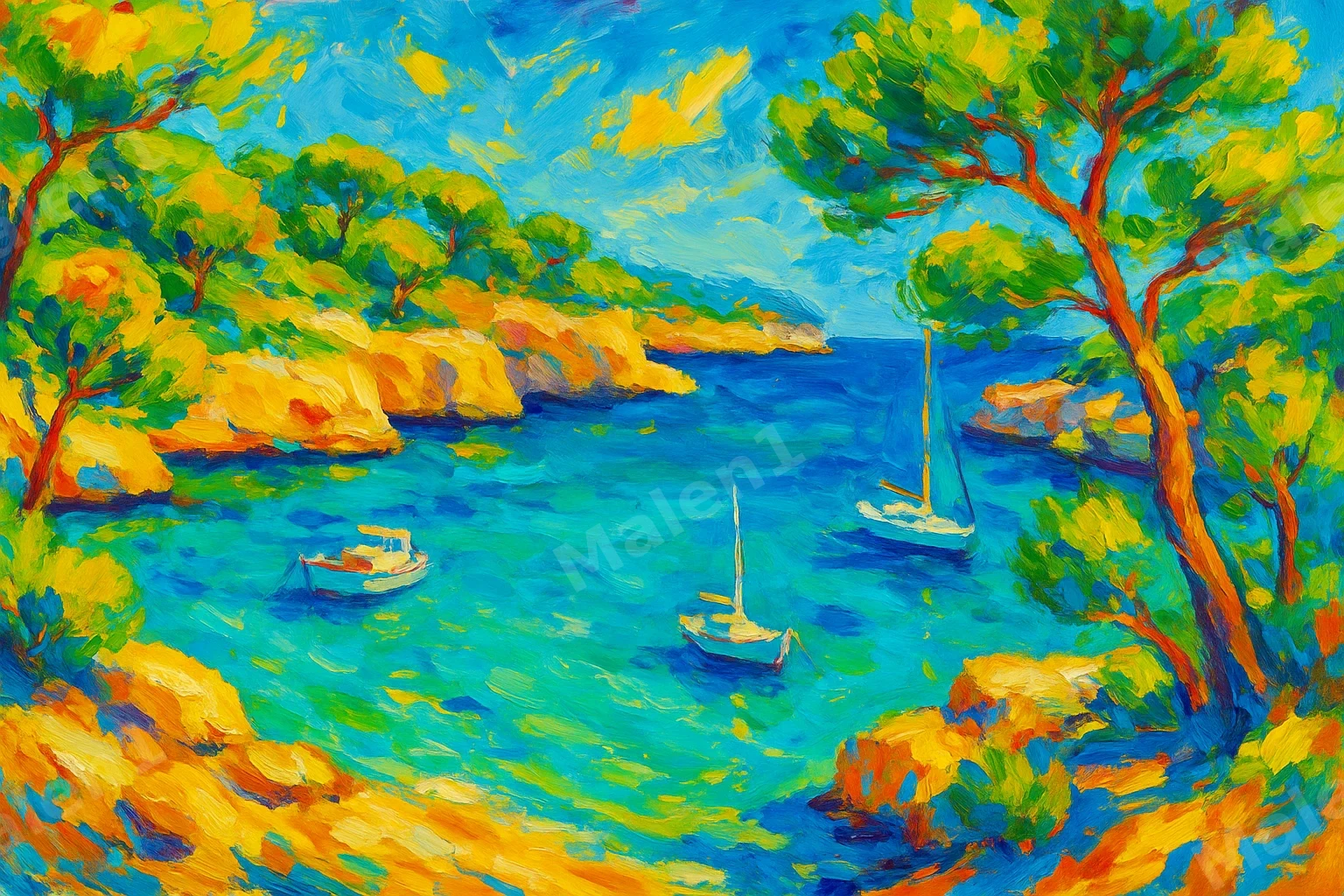 Cala in Türkis