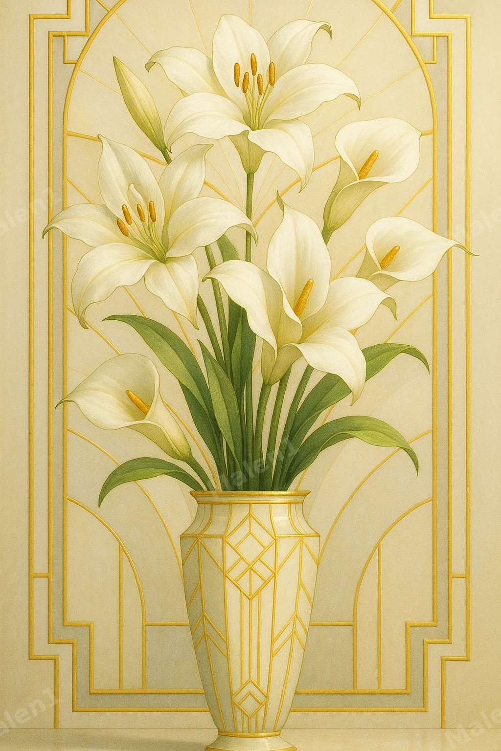 Lilien in Vase