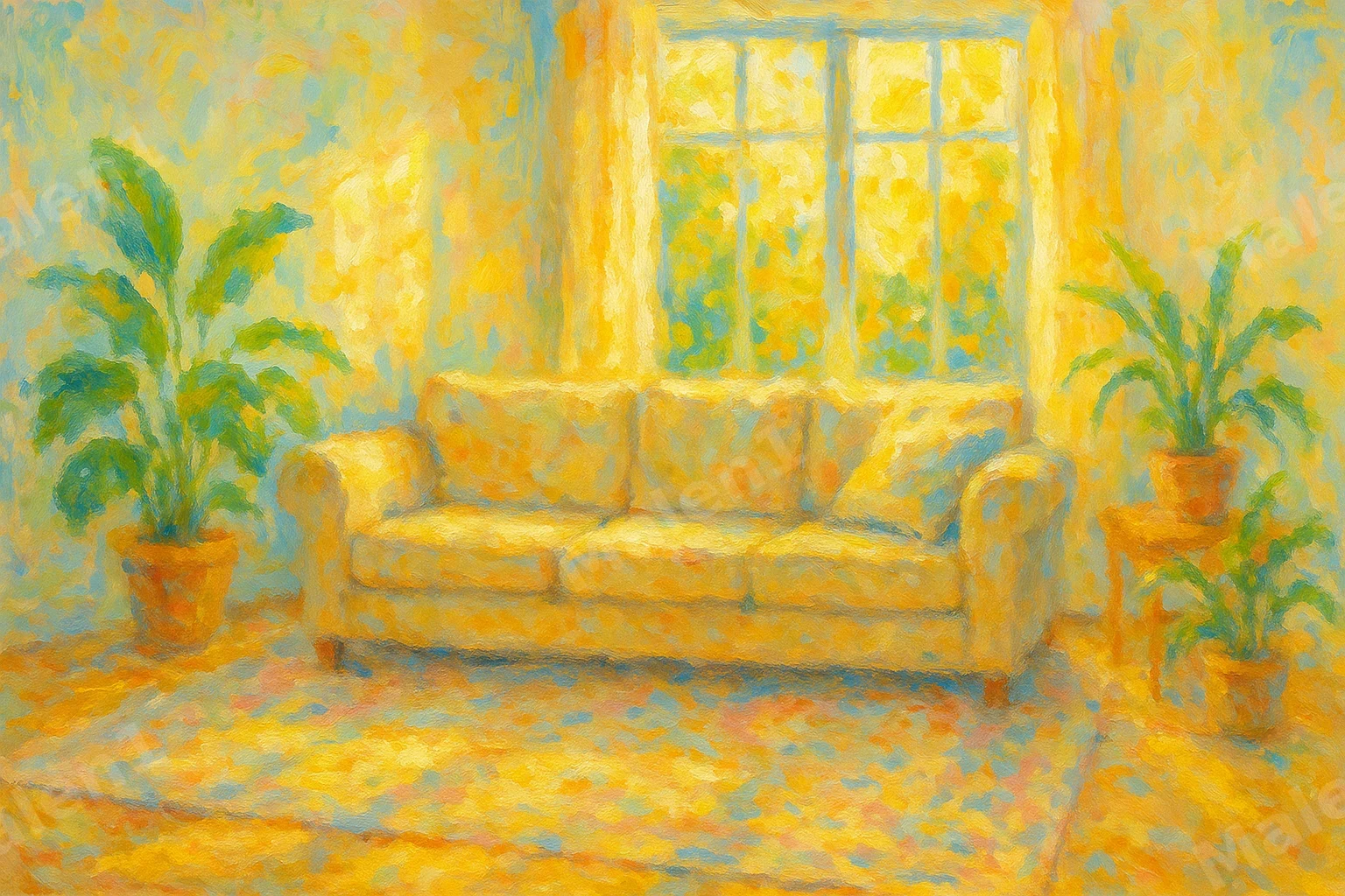 Sonniges Wohnzimmer
