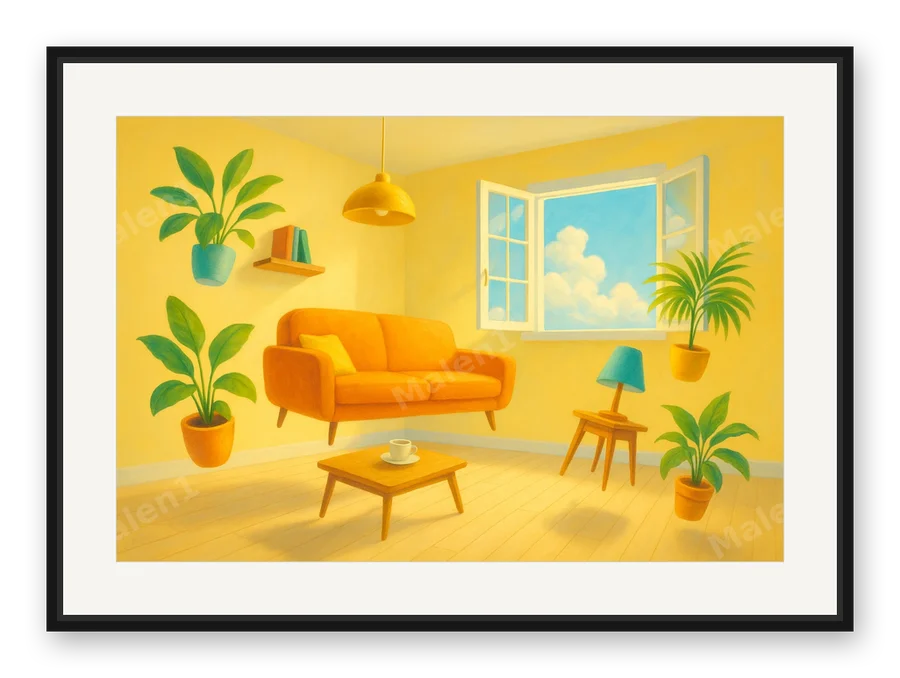 Traumzimmer als Posterdruck im Raum