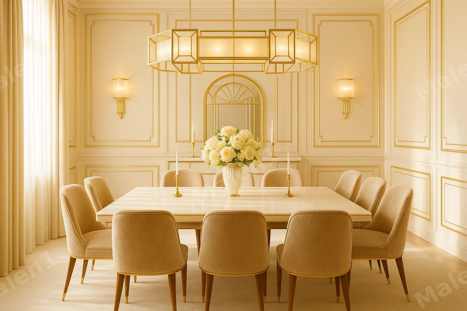 Glamouröses Esszimmer