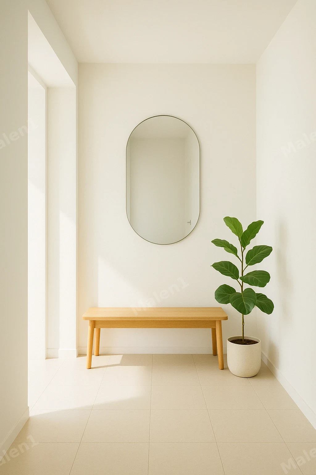 Minimalistischer Flur