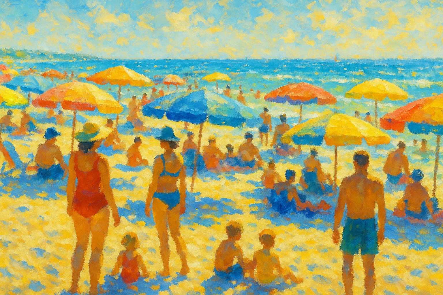 Voller Sommerstrand