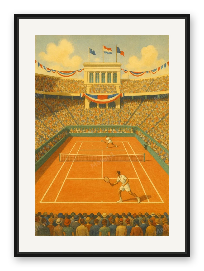 French Tennis Championship - Edition als Posterdruck im Raum