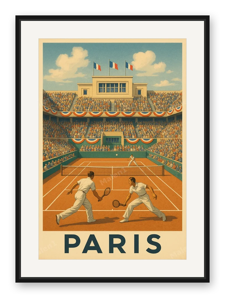 French Tennis Championship - Edition als Posterdruck im Raum