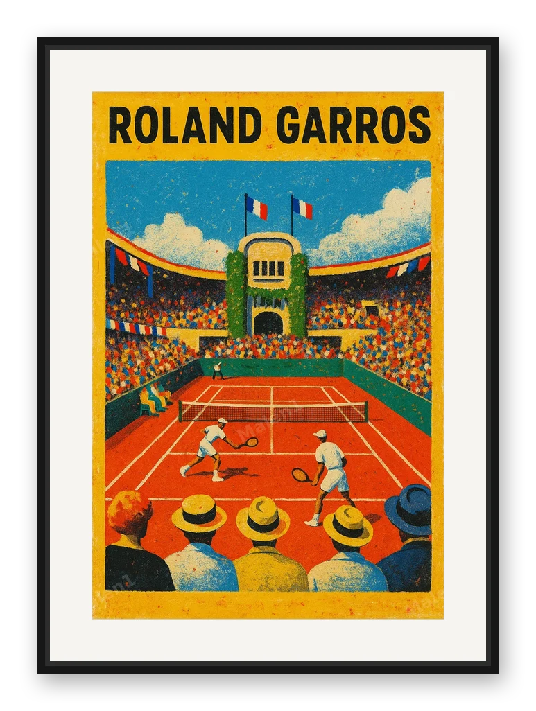 French Tennis Championship als Posterdruck im Raum