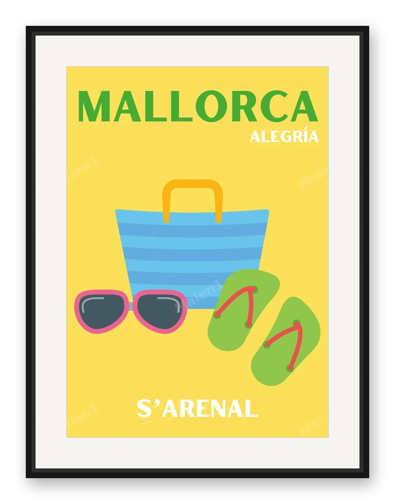 Mallorca Zwo als Posterdruck im Raum