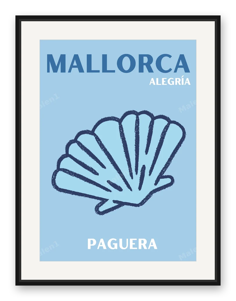 Mallorca Alegria als Posterdruck im Raum