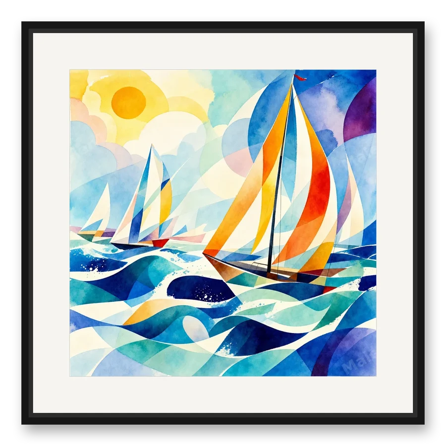 Windspiel als Posterdruck im Raum