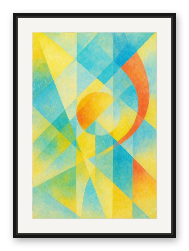 Prisma als Posterdruck im Raum