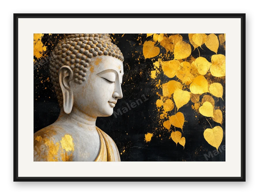 Meditation als Posterdruck im Raum