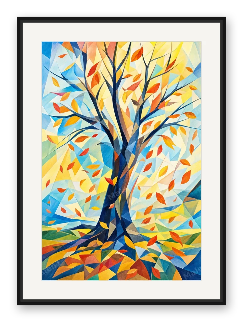 Herbstgefühle als Posterdruck im Raum