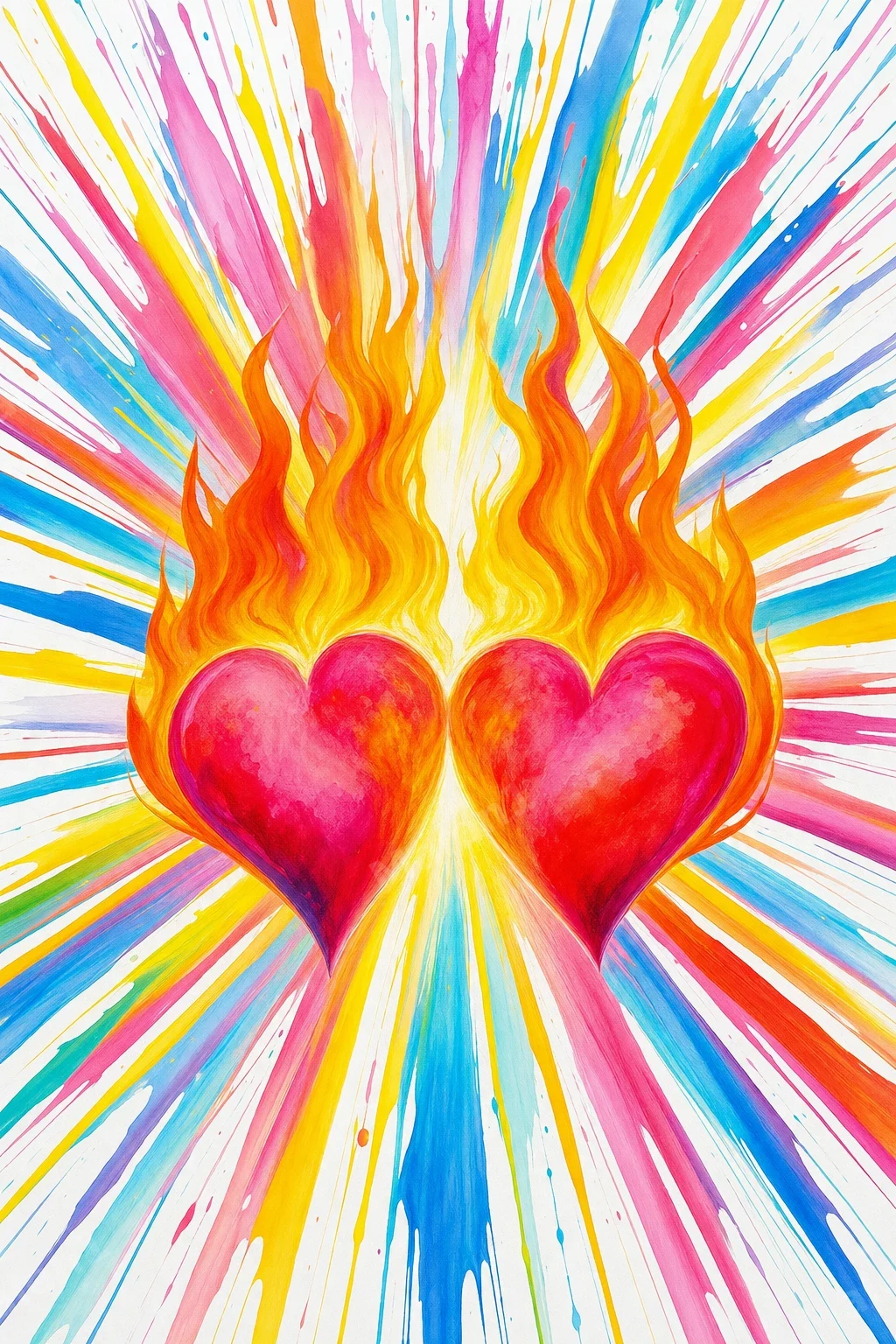 burnig hearts on fire