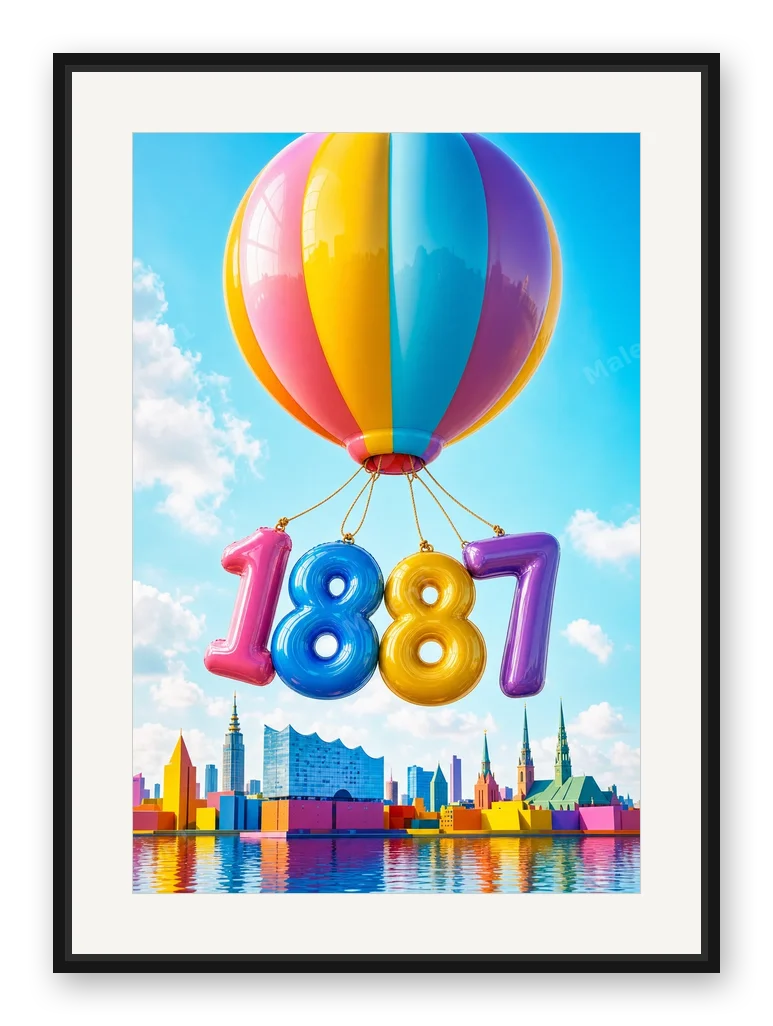 Ohne Titel als Posterdruck im Raum