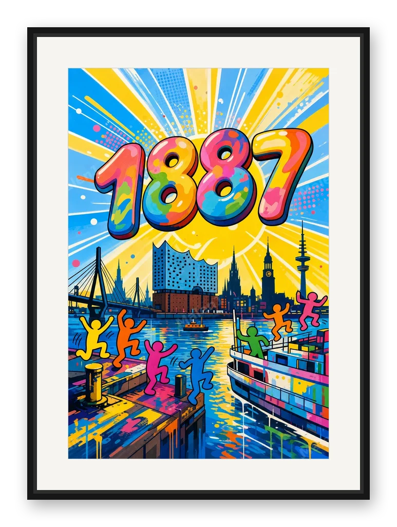 Mein Hamburg lieb ich sehr als Posterdruck im Raum