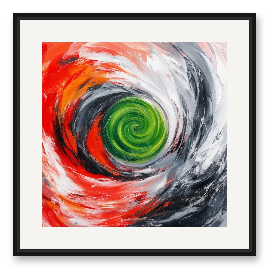 Ohne Titel als Posterdruck im Raum