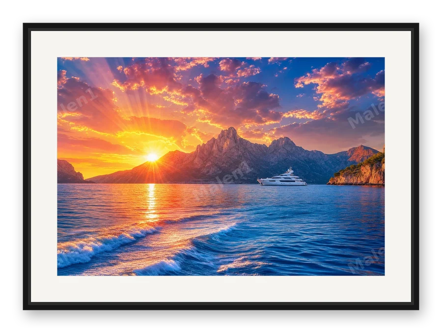 Der Morgen als Posterdruck im Raum