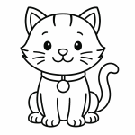 Ausmalbild Katze
