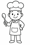 Ausmalbild Koch