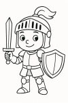 Ausmalbild Ritter
